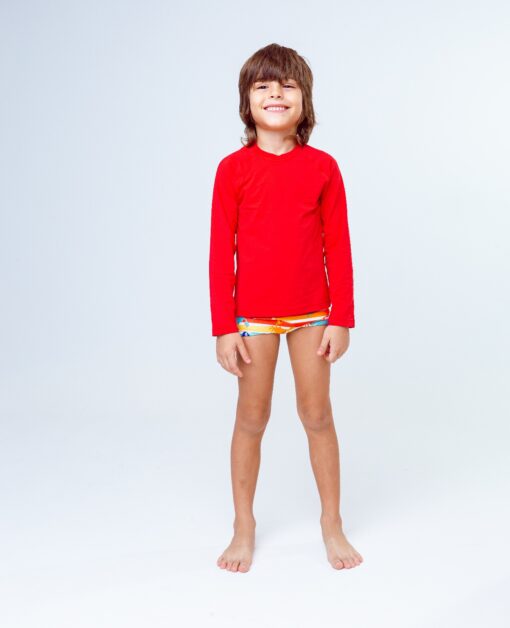 Camisa UV Lisa Vermelha
